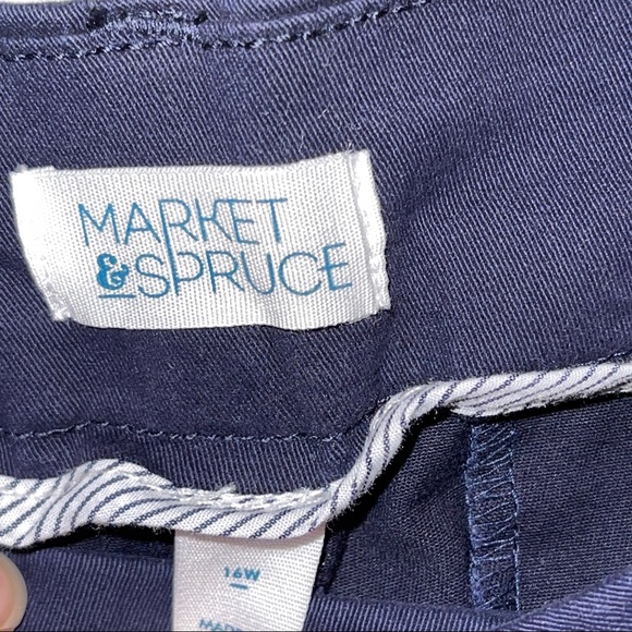 Market & Spruce Navy Capri Pants- Stitch Fix 16 W - Picture 6 of 7